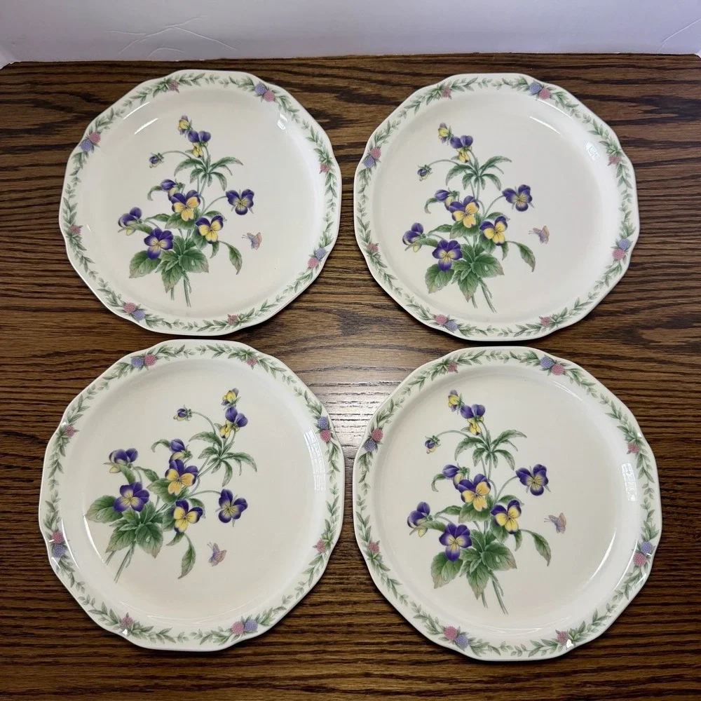 Noritake Porcelain Conservatory Gala Cuisine 4Pc 8 1/4
